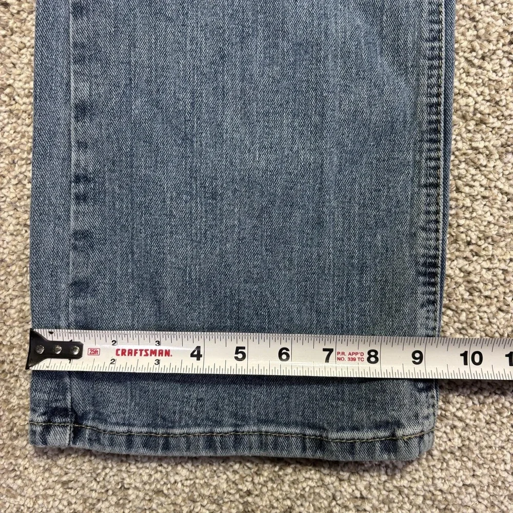 Ariat M7 Rocker Boot Jeans Mens 36x32 Blue Light Wash Bootcut Denim Distressed